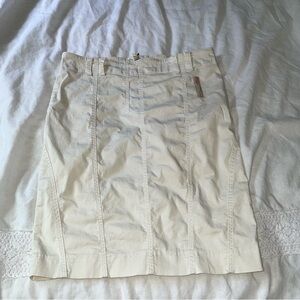 Sportalm Kitzbuhel Sz 40 (US 8) Austria zippered pencil skirt y2k white tailored